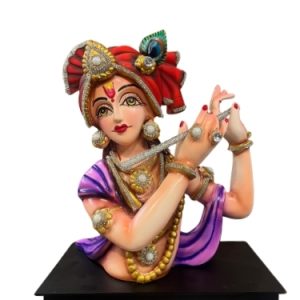 Divine Krishna Flute Idol – Handcrafted Showpiece