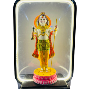 Lord Murugan Idol with LED Frame - Decorative Showpiece with Bright LED Lamp