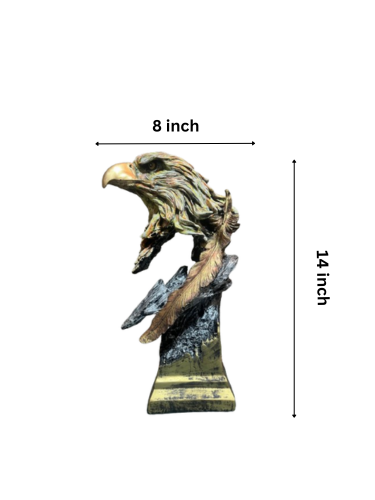 Majestic Eagle Head Sculpture - Image 3